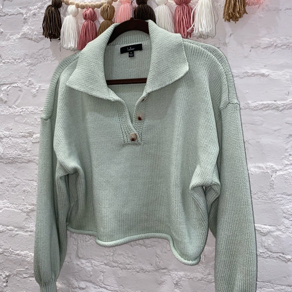 Lulus Cropped Collared Sweater - image 6